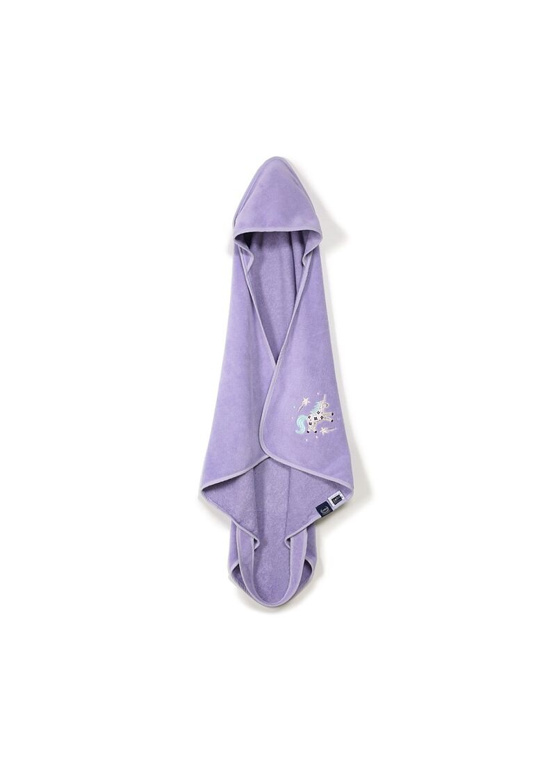 BABY CUDDLE N DRY TOWEL BAMBOO LADY UNICORN PURPLE