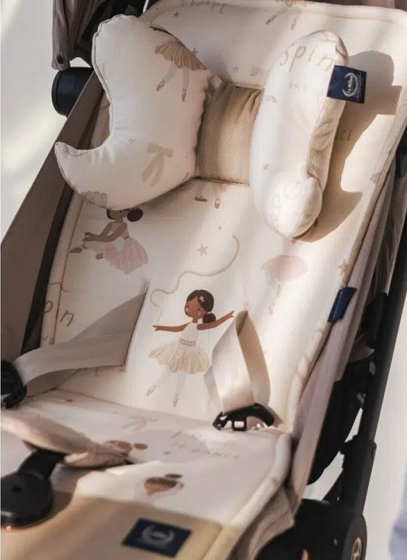 STROLLER PAD MUSICIANS PINK VELVET GINGER CLASSIC