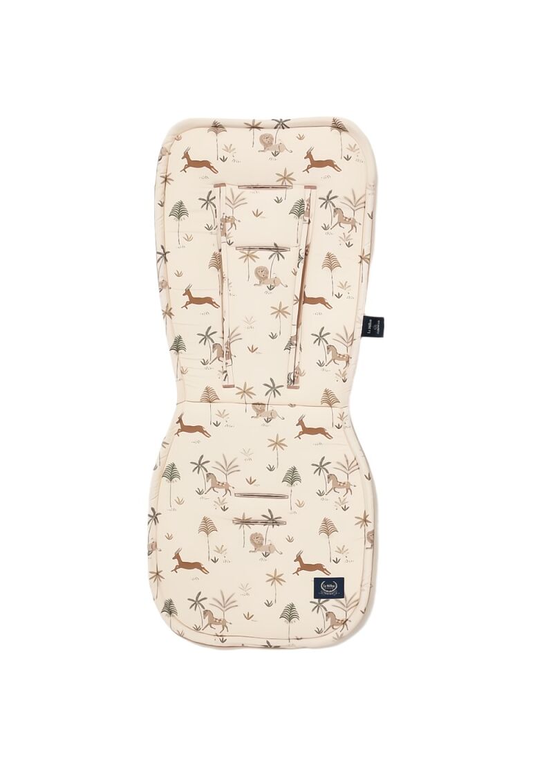 STROLLER PAD LITTLE SAVANNAH VELVET MOCCA MULTI