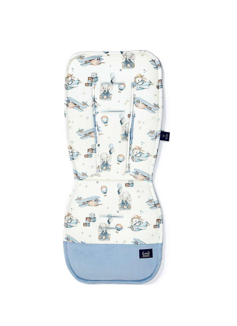 STROLLER PAD SIMBO VELVET WIND BLUE MULTI