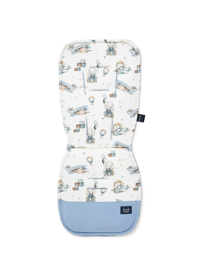 STROLLER PAD SIMBO VELVET WIND BLUE CLASSIC