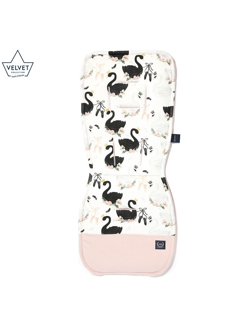 STROLLER PAD MOONLIGHT SWAN VELVET SMOKE ROSE CLASSIC