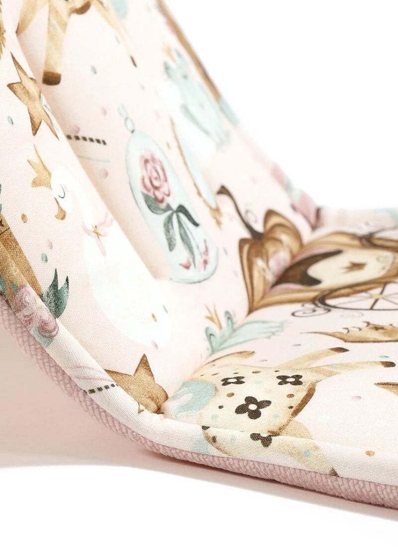 STROLLER PAD PRINCESS VELVET SMOKE ROSE MULTI