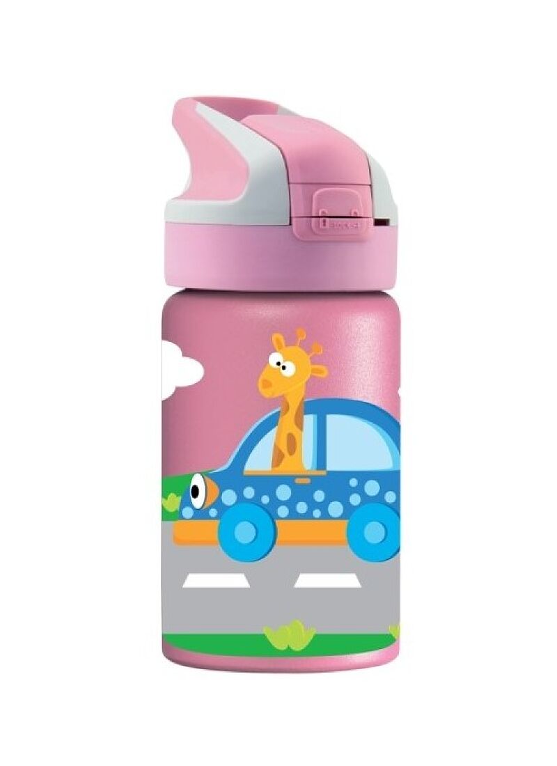 BOTTLE THERMOS CARS PINK