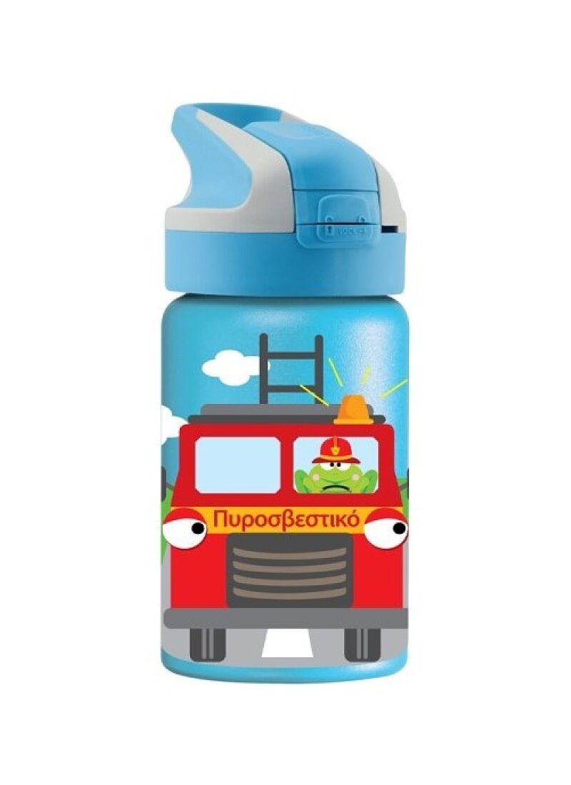BOTTLE THERMOS CARS BLUE
