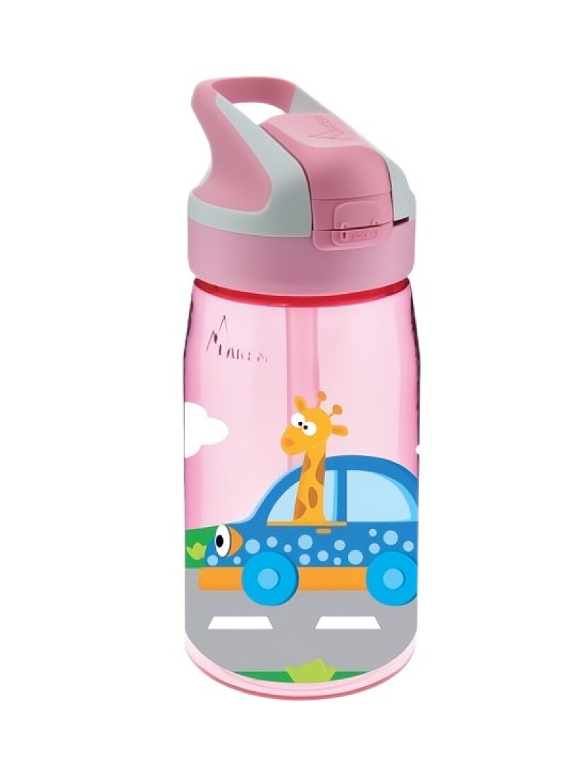 BOTTLE TRITAN CARS PINK