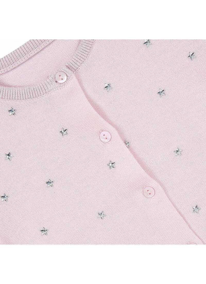 KNITTED CARDIGAN PINK