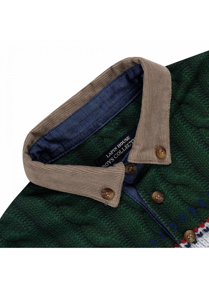 SWEATER GREEN-GREY