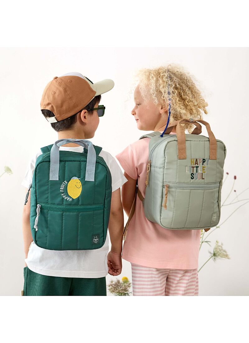 BACKPACK SQUARE LITTLE GANG DARK GREEN