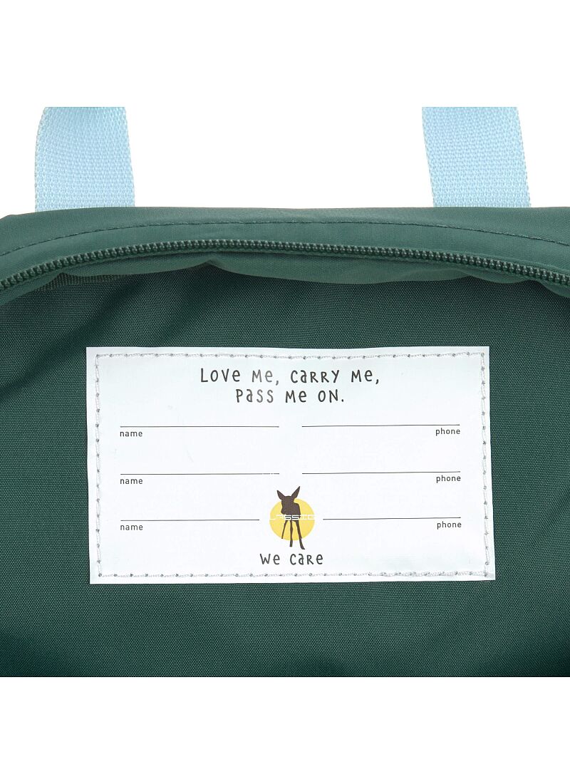 BACKPACK SQUARE LITTLE GANG DARK GREEN