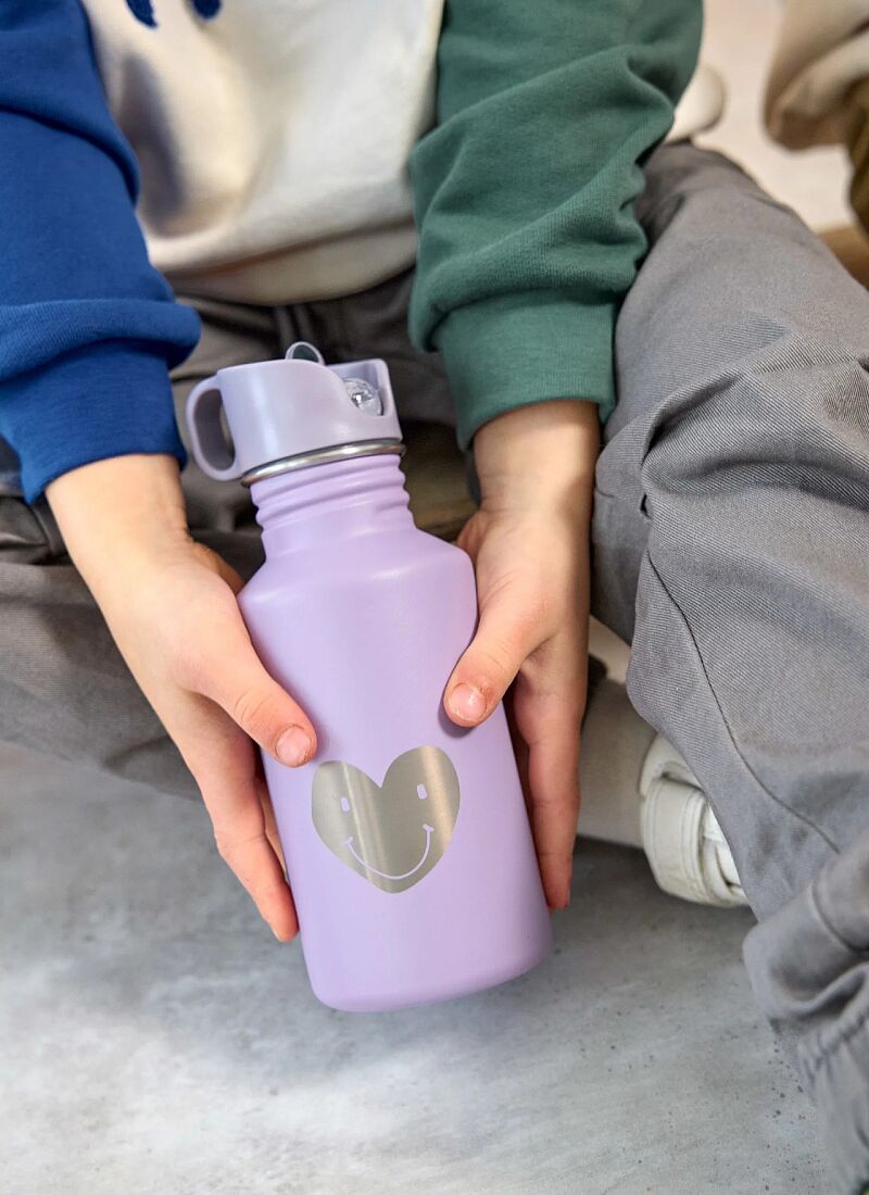 BOTTLE (500ml) LITTLE GANG HEART LILAC