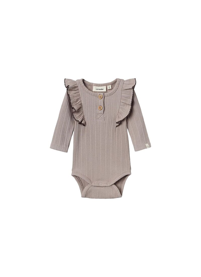 LONGSLEEVE BODY WITH RUFFLES ETHEREA