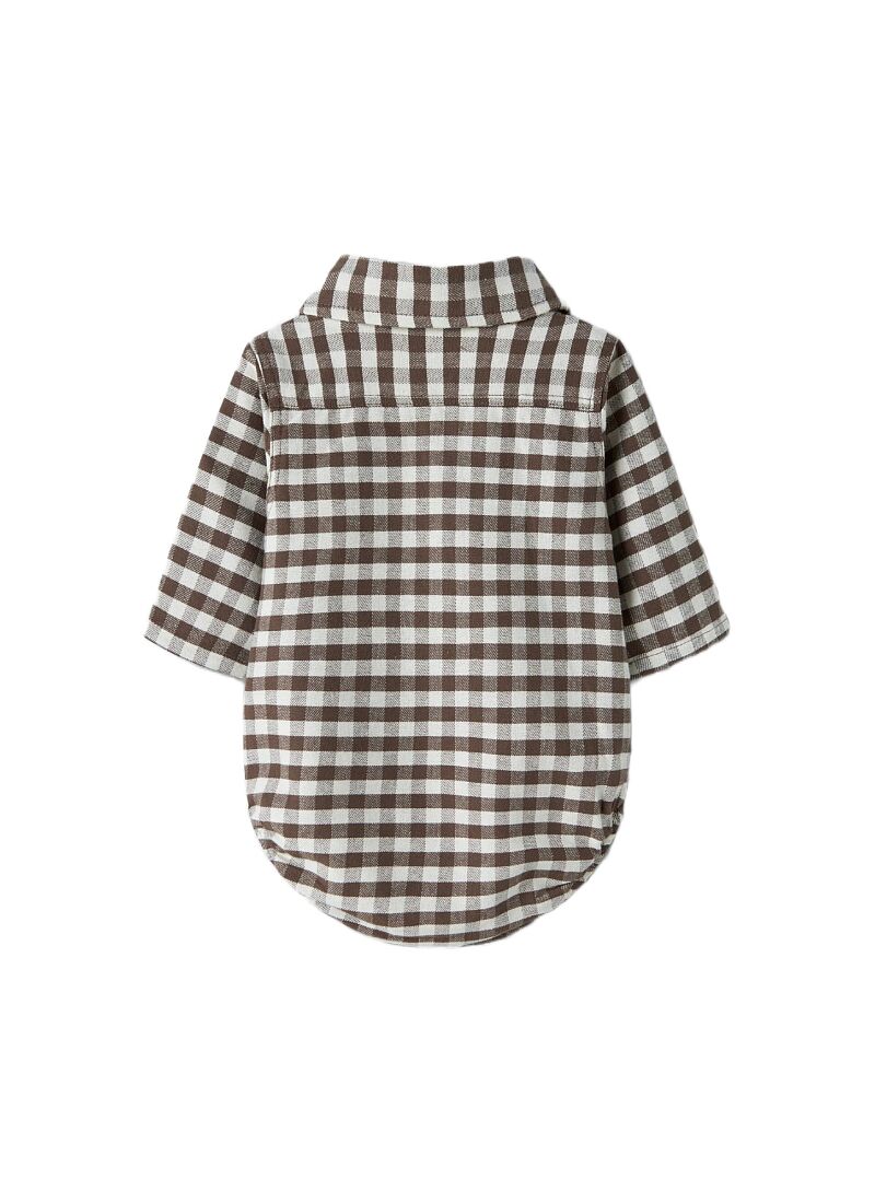CHECKED SHIRT BODY TEAK