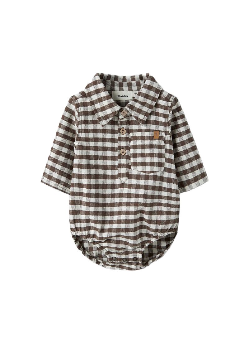 CHECKED SHIRT BODY TEAK