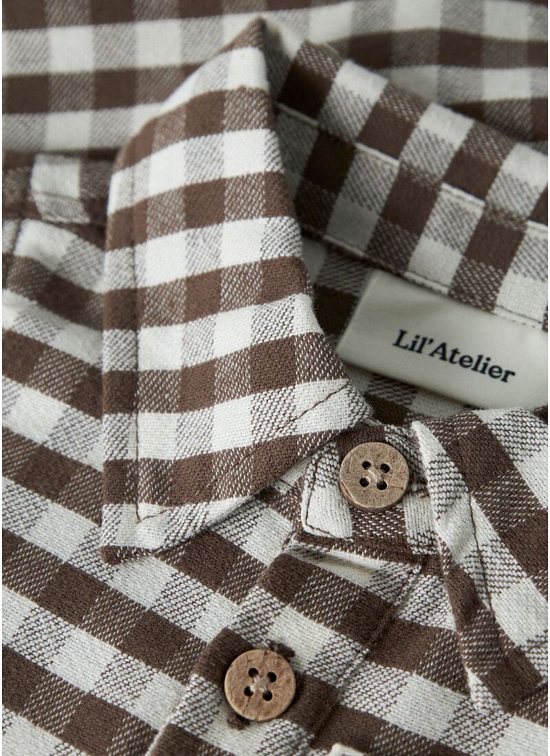 CHECKED SHIRT BODY TEAK
