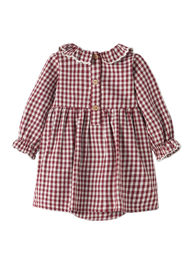 ORGANIC COTTON DRESS BIKING RED