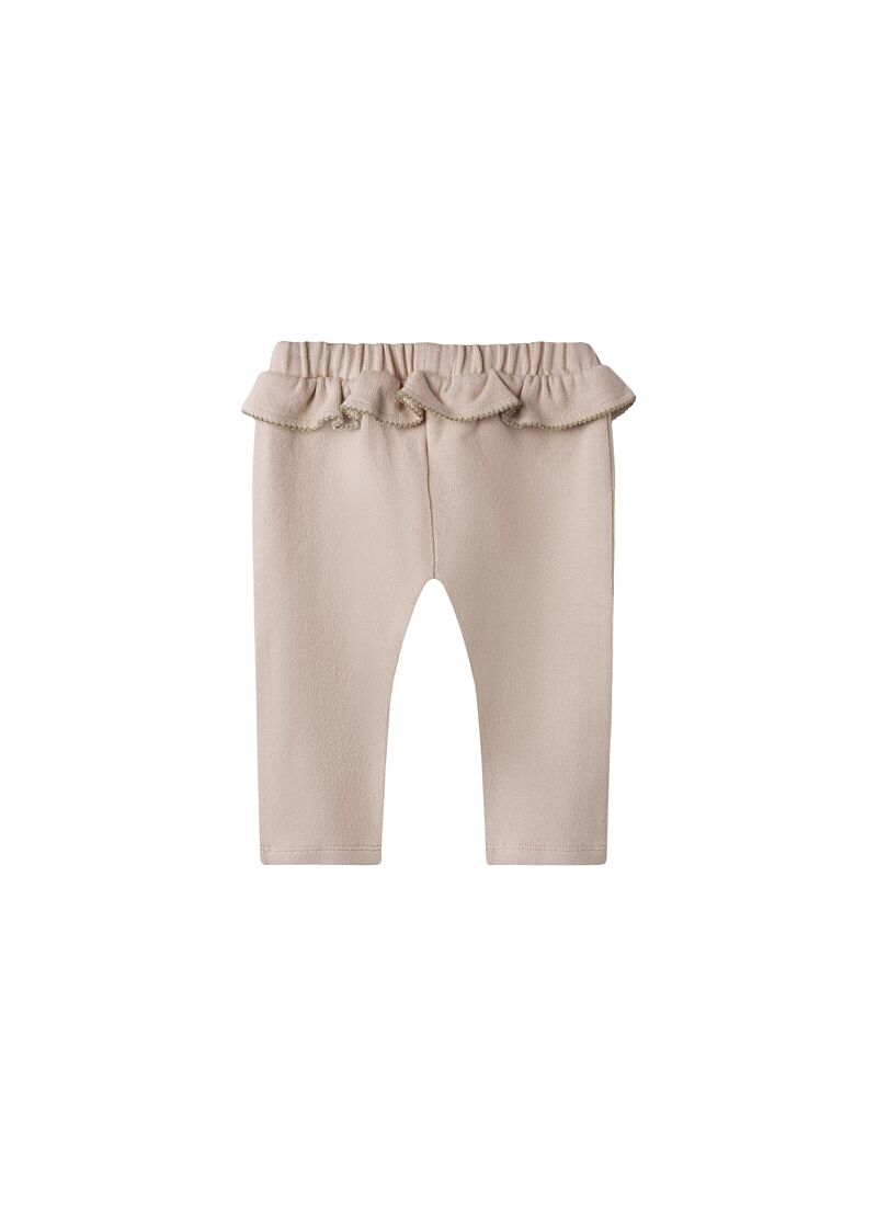 PANTS WITH WUFFLES FROM ORGANIC COTTON MISTY ROSE