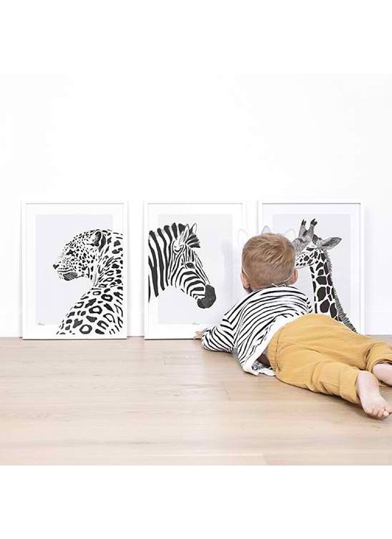 PRINT WITH FRAME LEOPARD