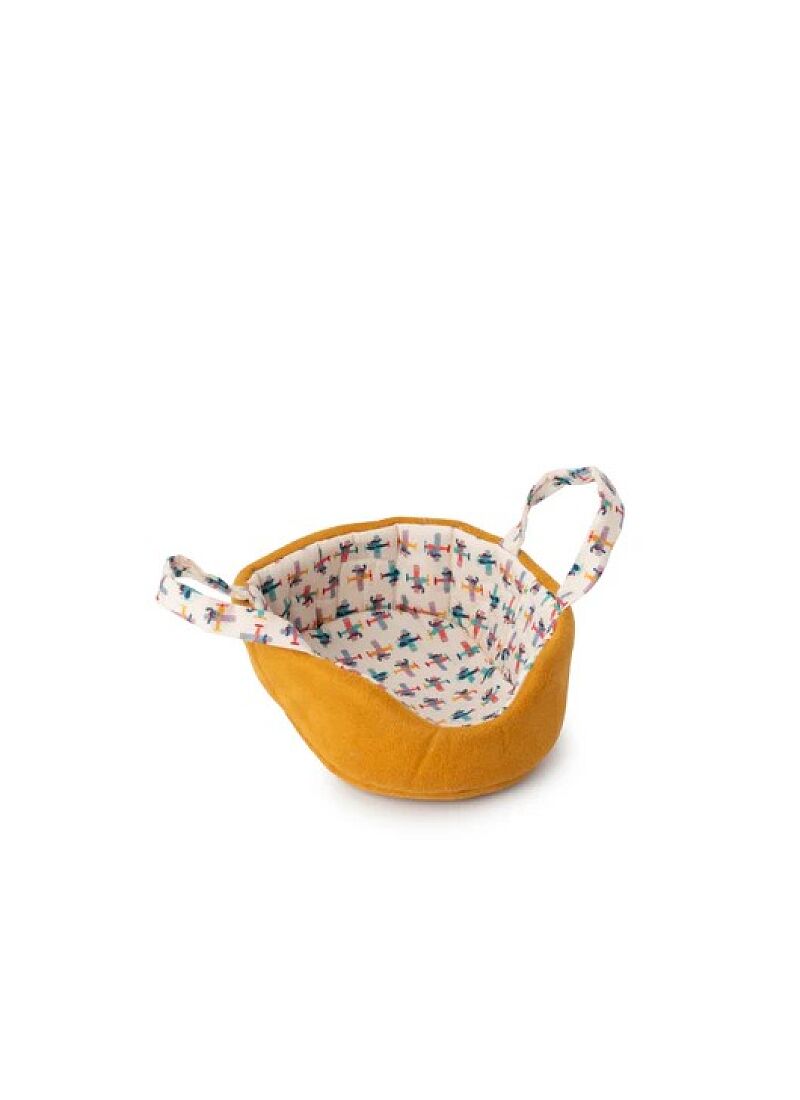 SOFT DOG WITH BASKET JULES