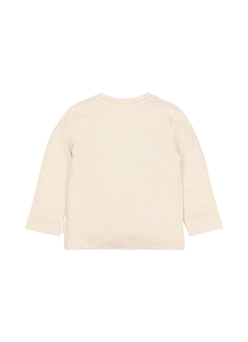 ORGANIC COTTON LONG SLEEVE BLOUSE SAND MELEE