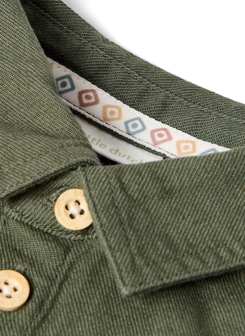 ORGANIC COTTON SHIRT DEEP OLIVE