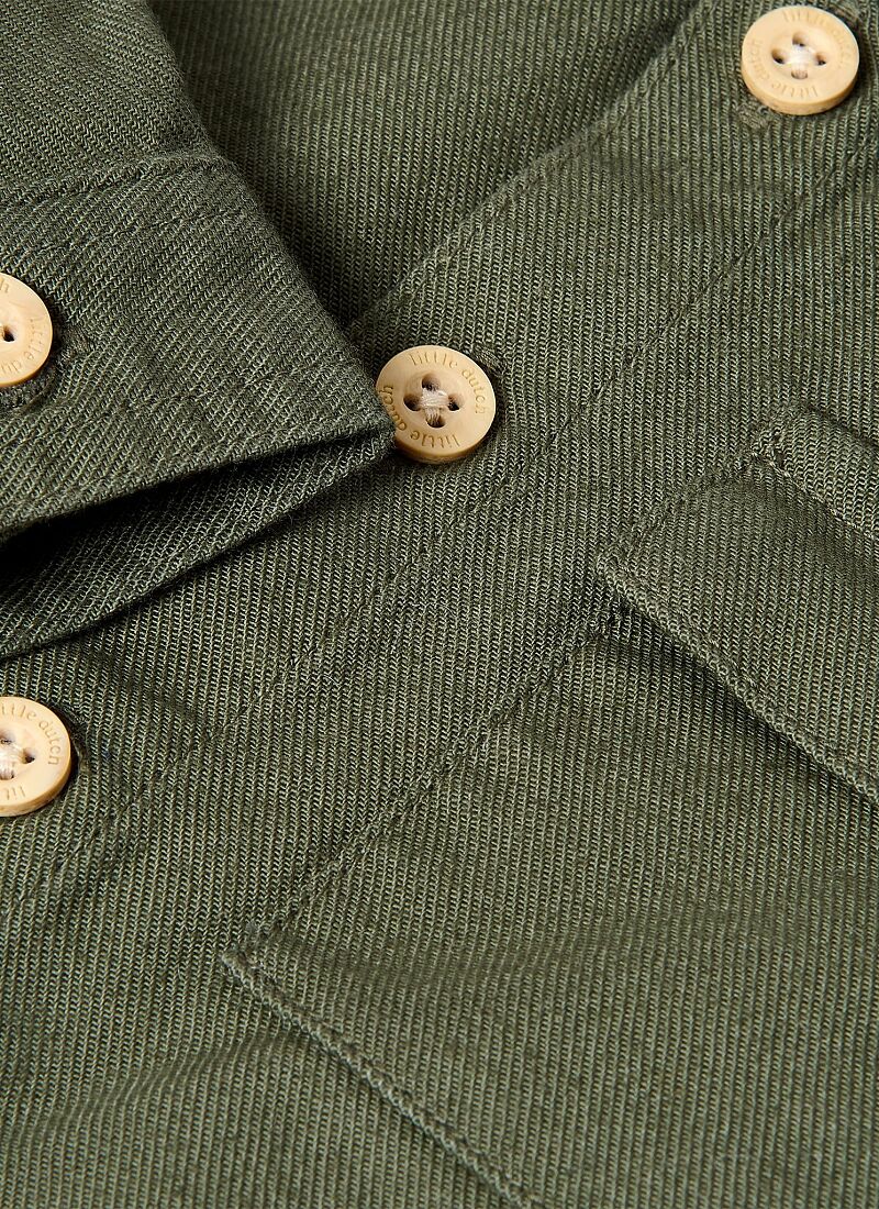 ORGANIC COTTON SHIRT DEEP OLIVE