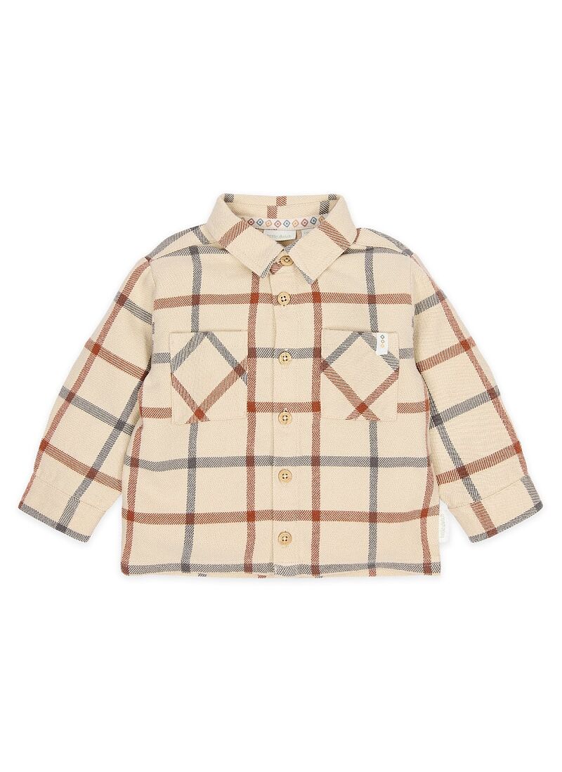 ORGANIC COTTON SHIRT SAFARI CHECK
