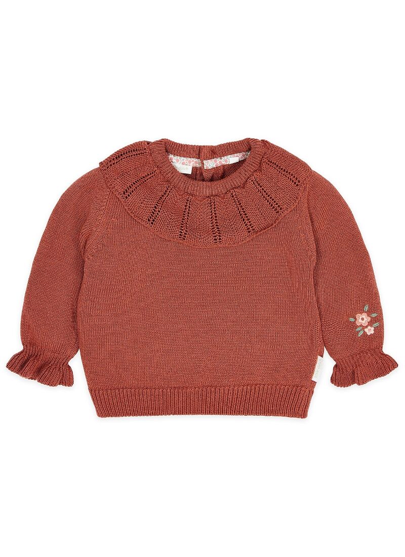 ORGANIC COTTON SWEATER DEEP BERRY