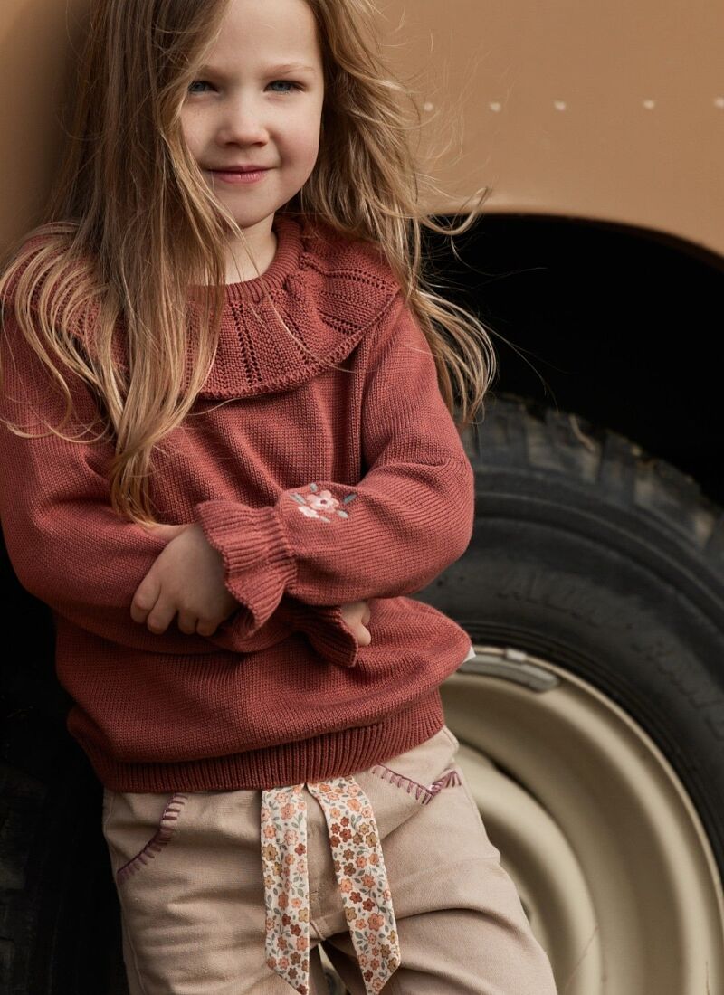 ORGANIC COTTON SWEATER DEEP BERRY