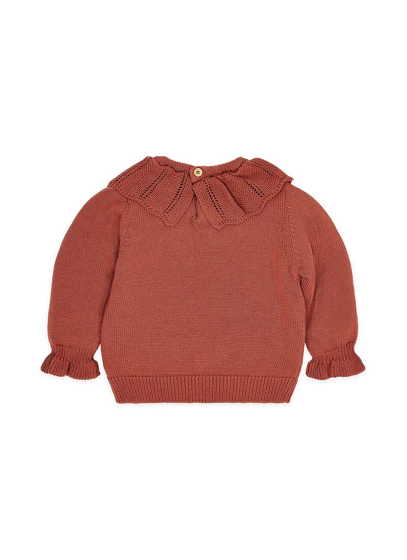 ORGANIC COTTON SWEATER DEEP BERRY