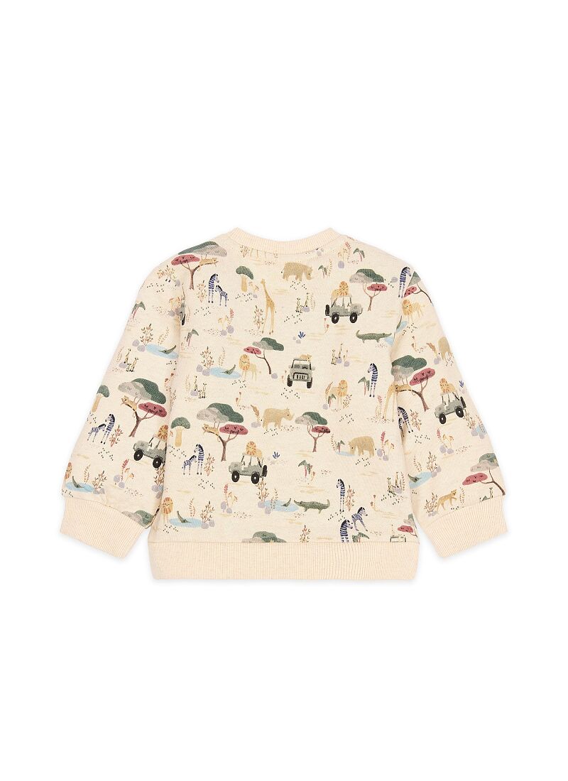 ORGANIC COTTON SWEATSHIRT SAFARI ADVENTURE