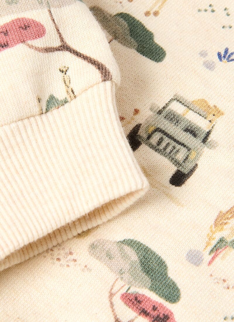 ORGANIC COTTON SWEATSHIRT SAFARI ADVENTURE