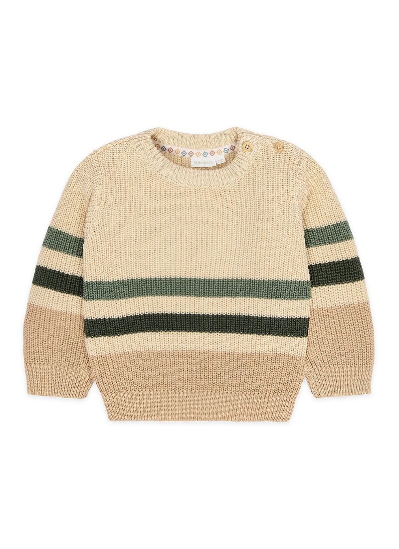 ORGANIC COTTON SWEATER WARM TAUPE