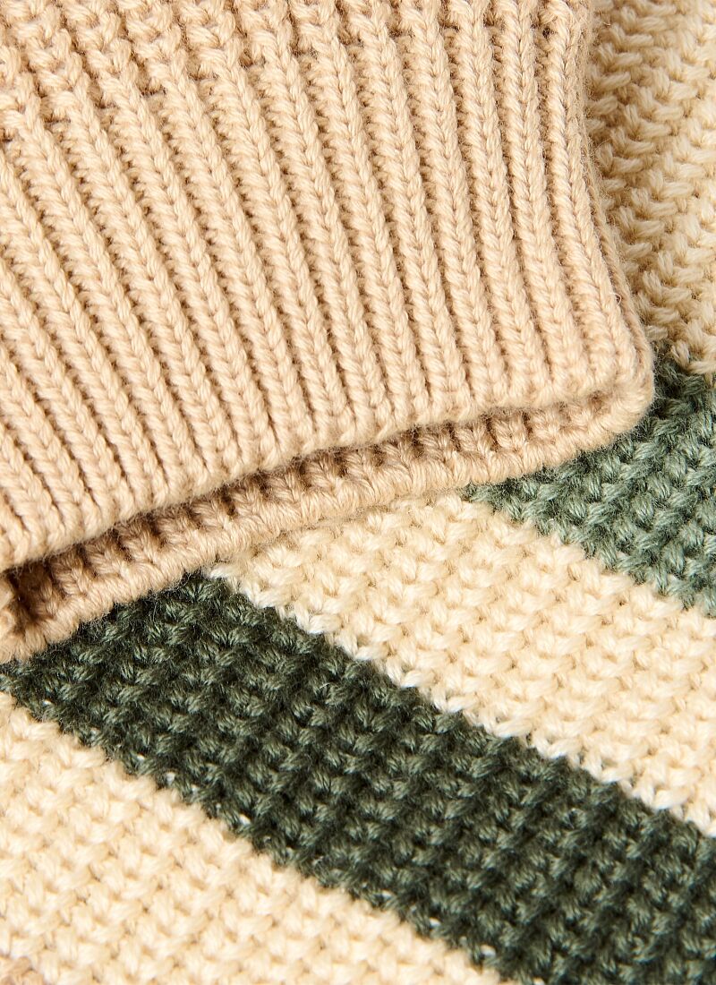 ORGANIC COTTON SWEATER WARM TAUPE