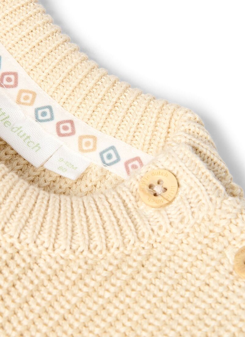 ORGANIC COTTON SWEATER WARM TAUPE