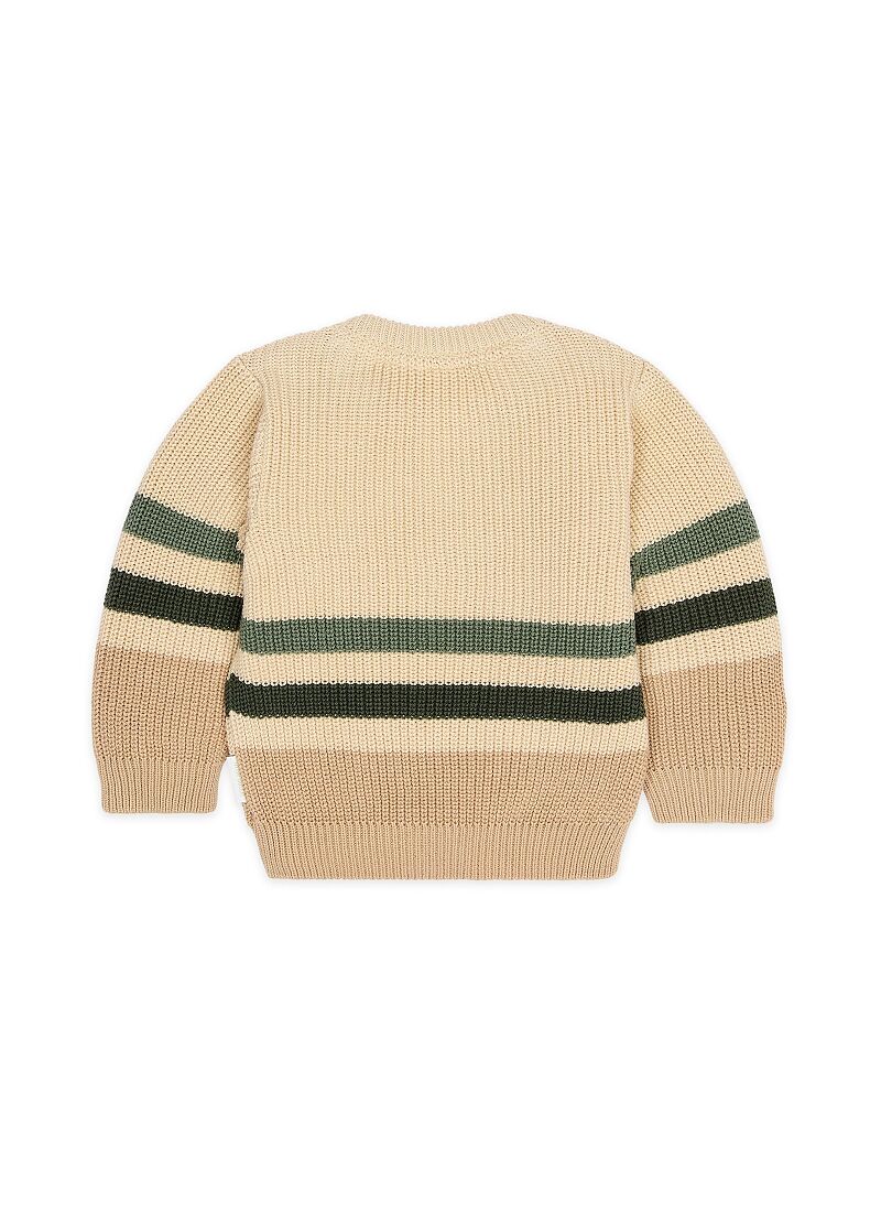ORGANIC COTTON SWEATER WARM TAUPE