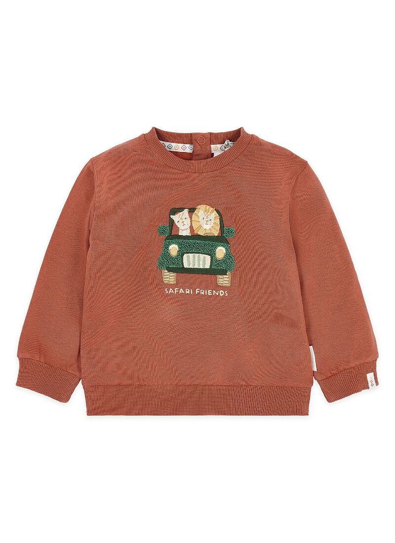 ORGANIC COTTON SWEATSHIRT DESERT RED