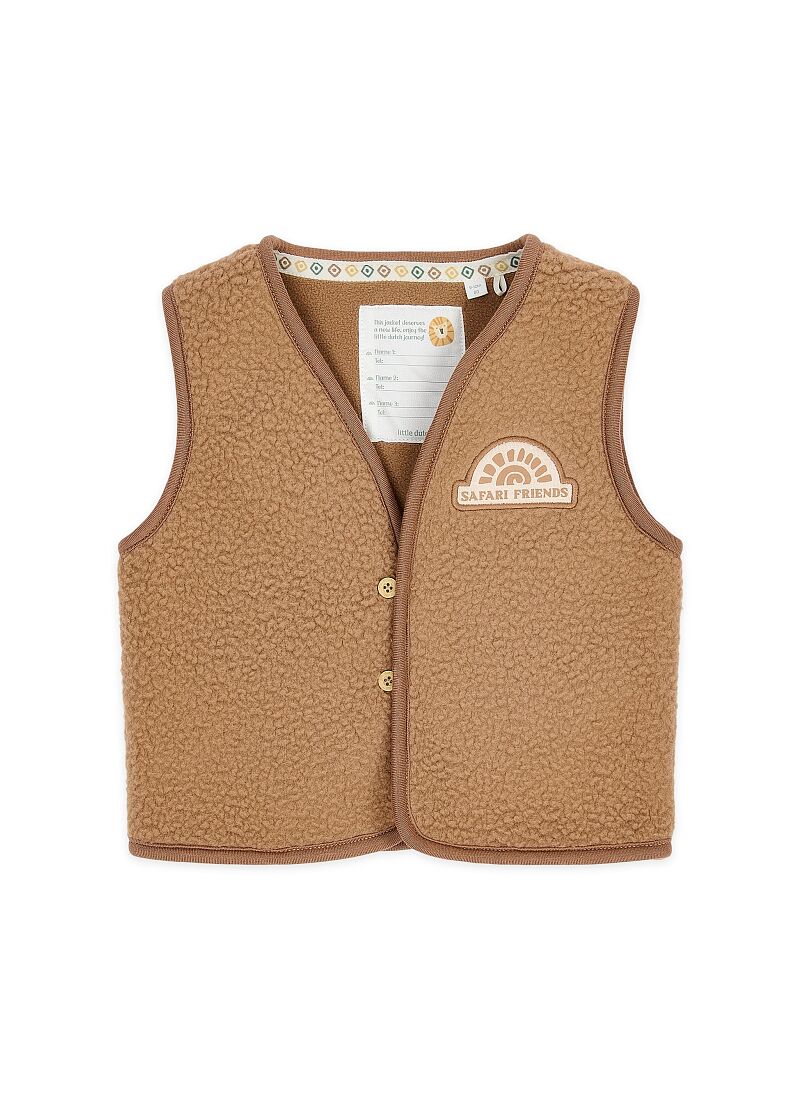 VEST TEDDY MUDSTONE
