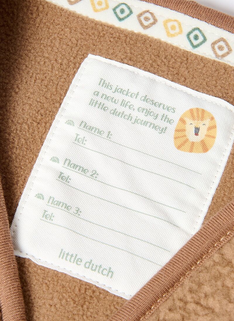 VEST TEDDY MUDSTONE