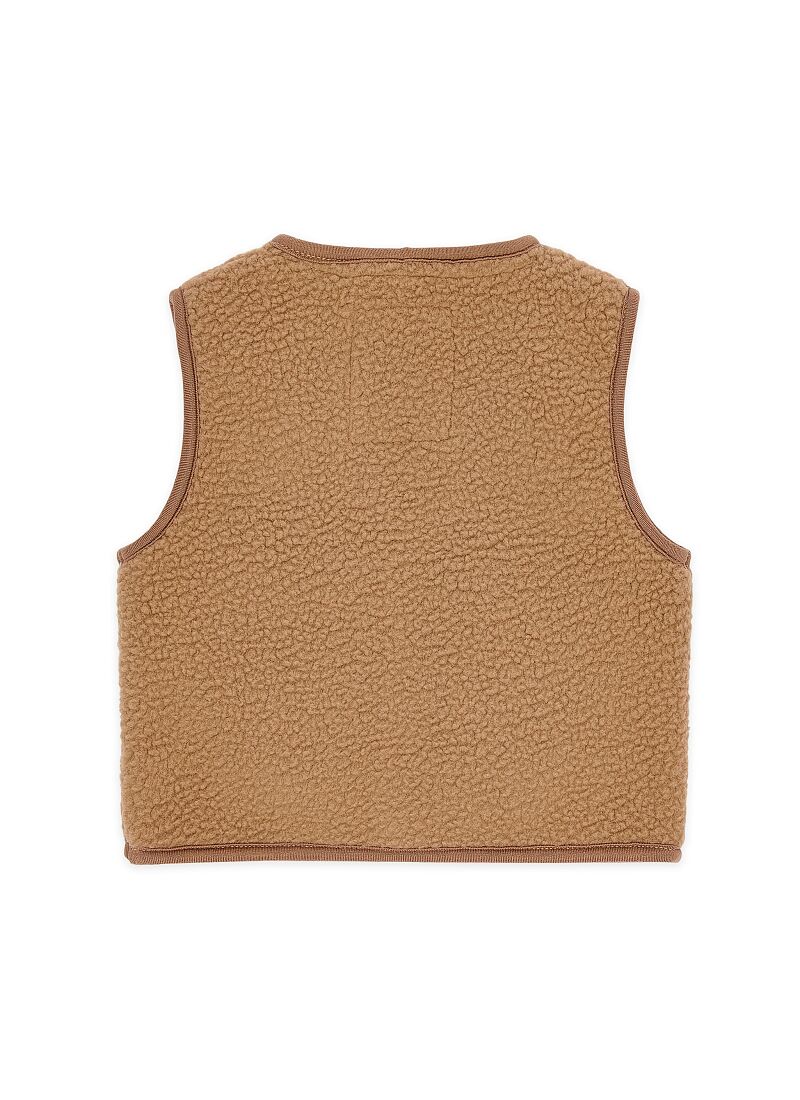 VEST TEDDY MUDSTONE