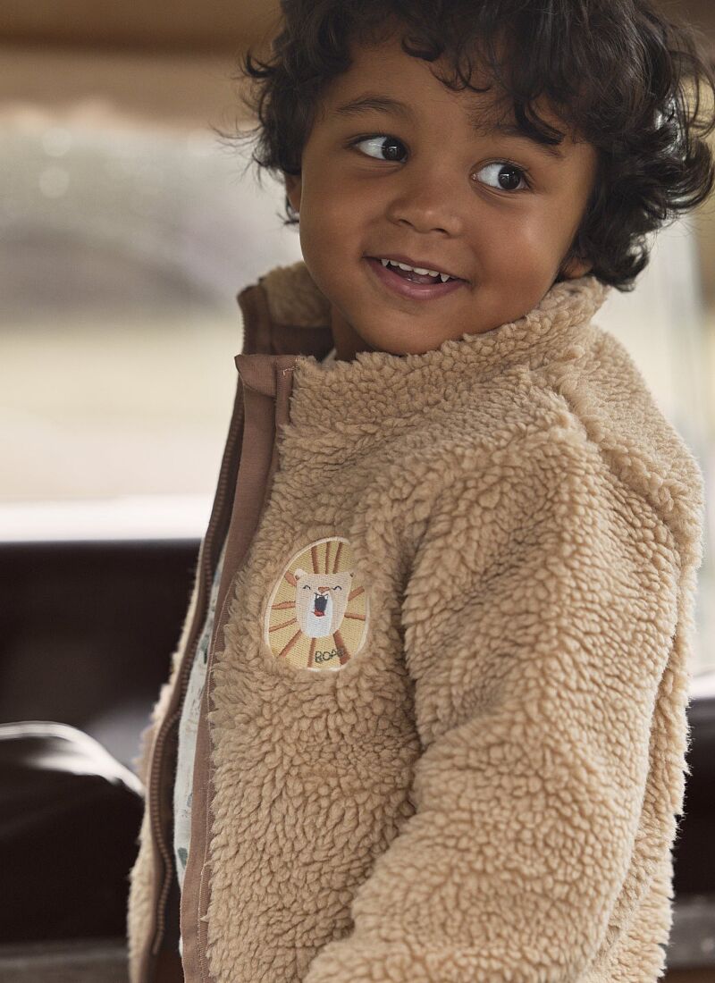 CARDIGAN TEDDY WARM TAUPE