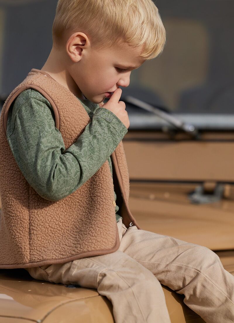 ORGANIC COTTON PANTS WARM TAUPE