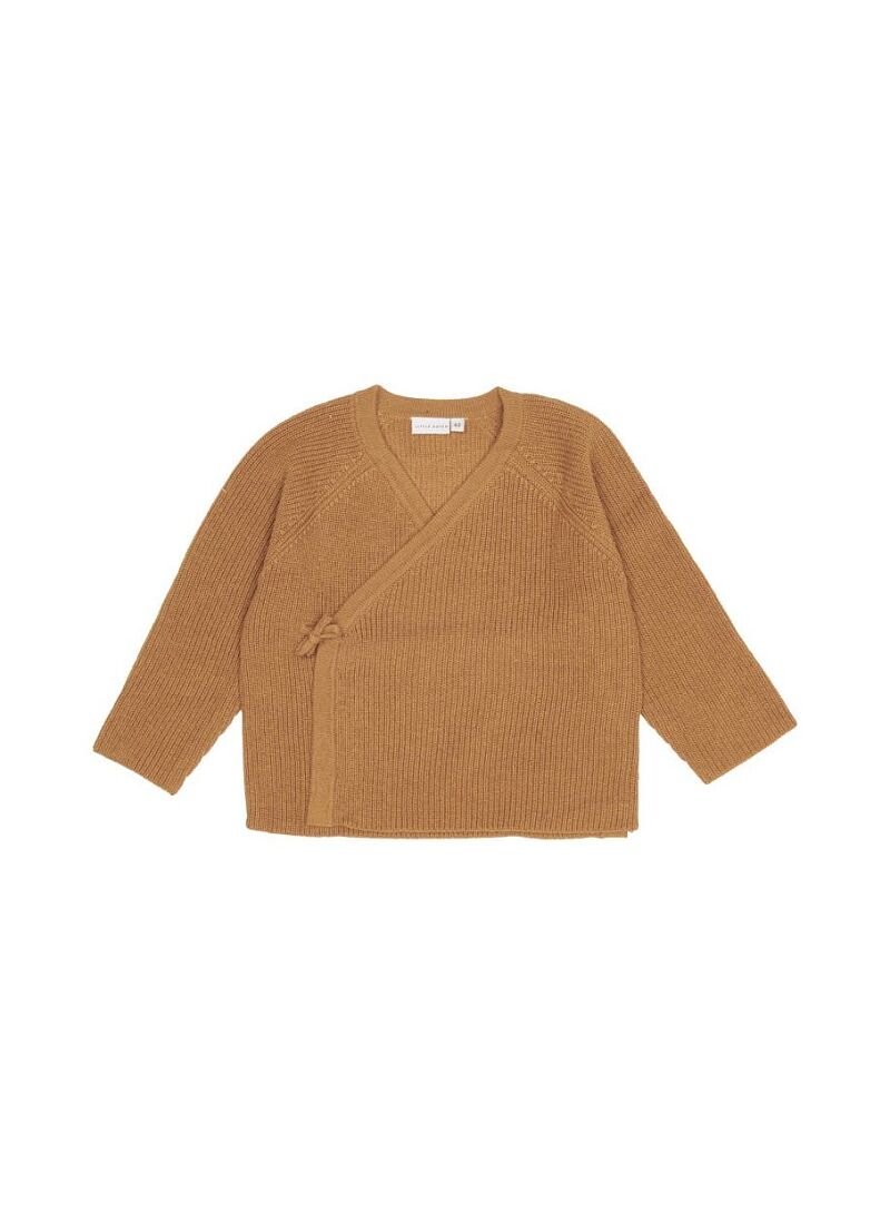 KNITTED CARDIGAN ALMOND