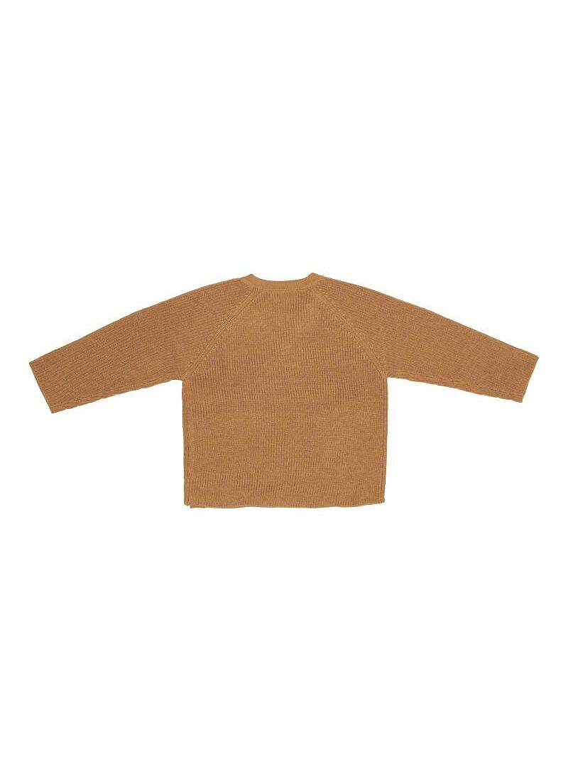 KNITTED CARDIGAN ALMOND