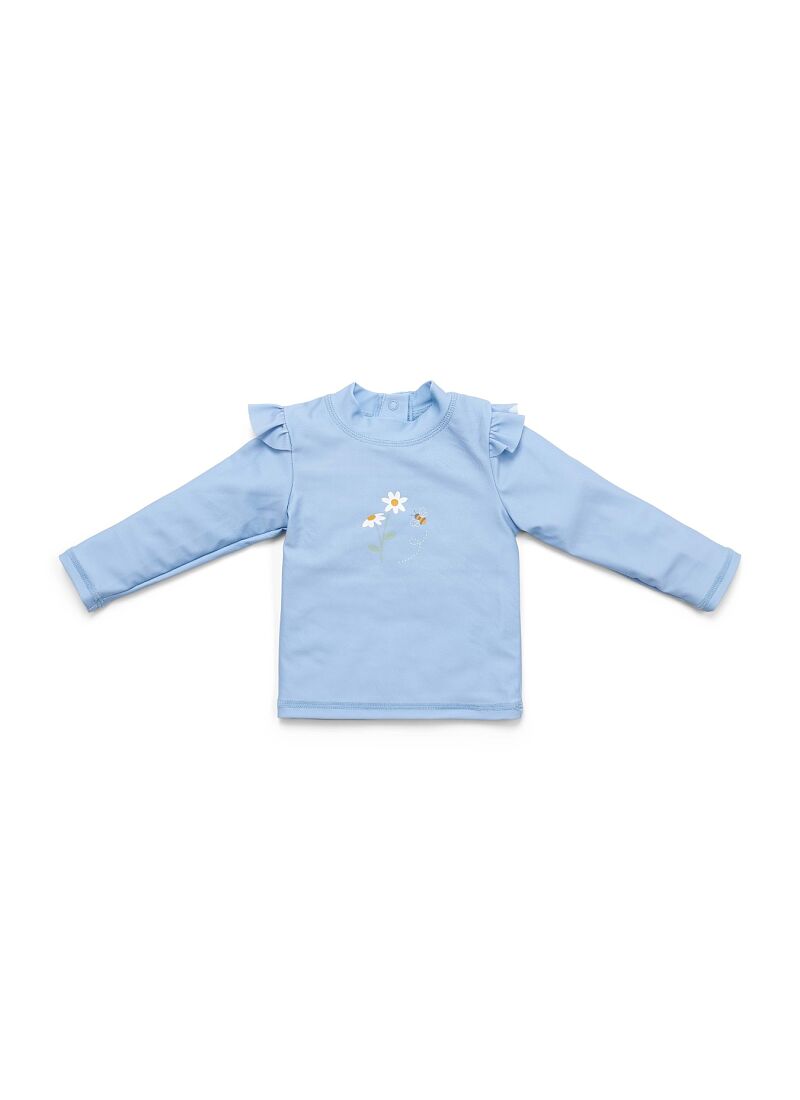 SWIM T-SHIRT BLUE DAISIES