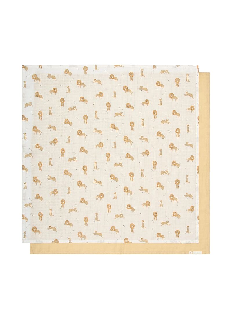 MUSLIN BLANKET (2PCS) SAFARI LEO
