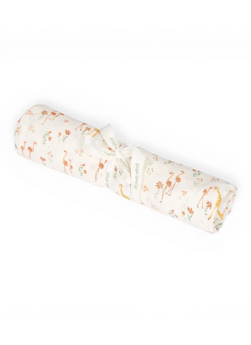 MUSLIN BLANKET (120x120) BLOOMING SAFARI