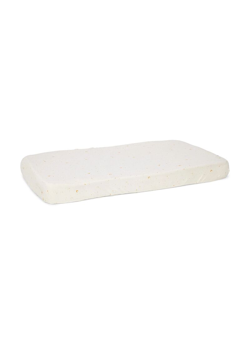 CRIB FITTED SHEET MOON & STARS