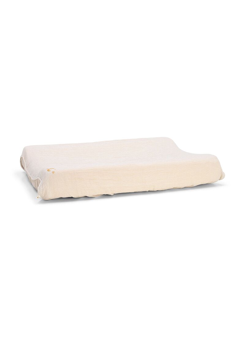 CHANGING COVER PURE SOFT BEIGE STRIPES