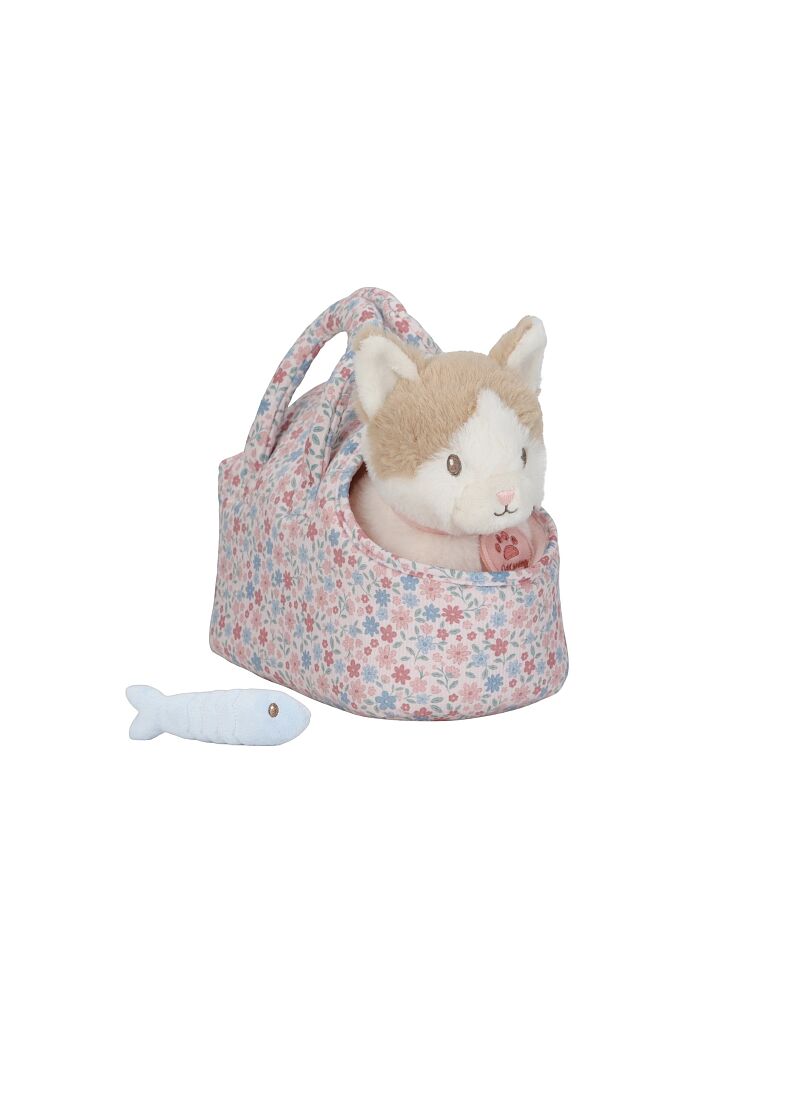 MARLEY FABRIC CAT IN A BASKET